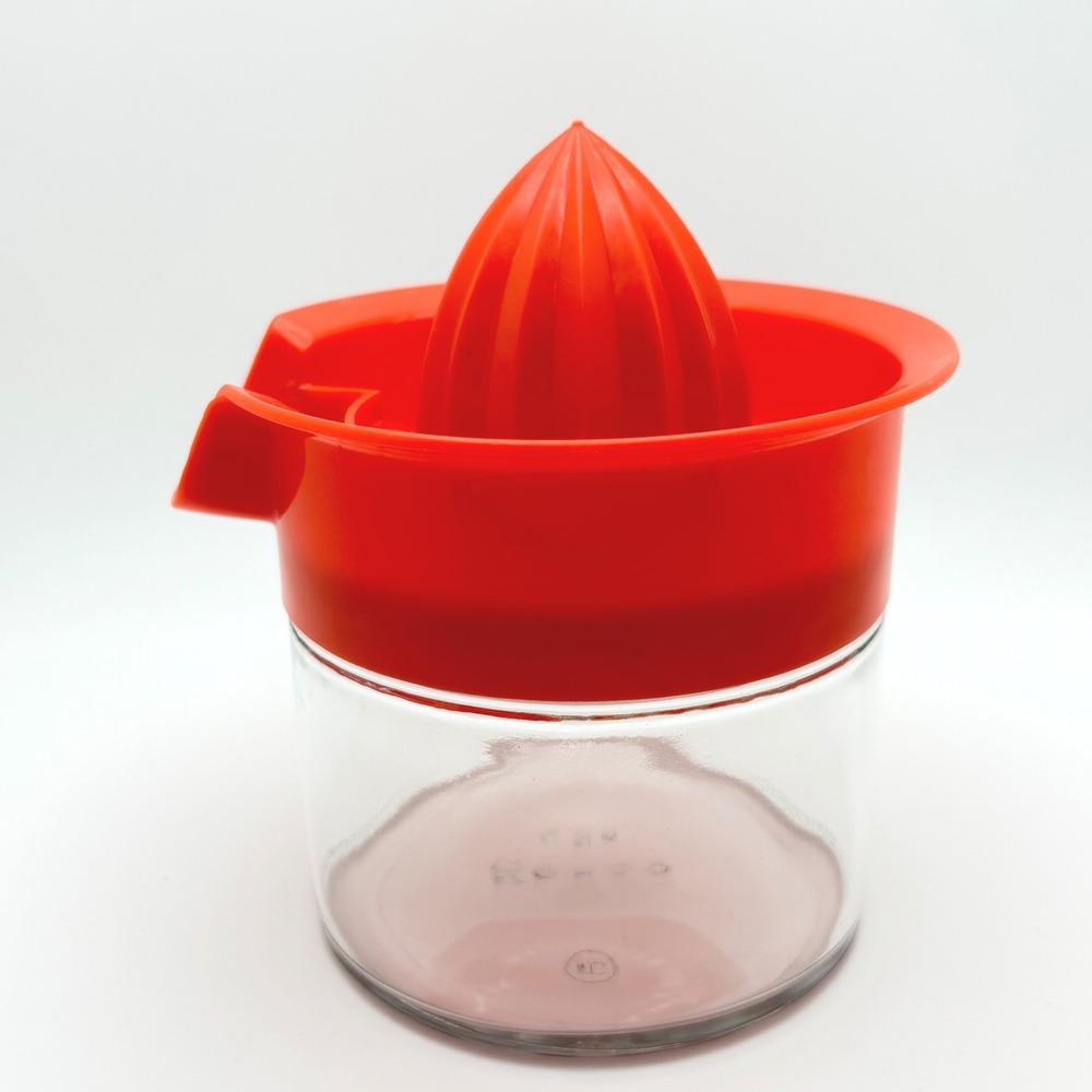 Vintage Gemco Glass Citrus Juicer Manual Orange Reamer Made in USA Retro Kitchen